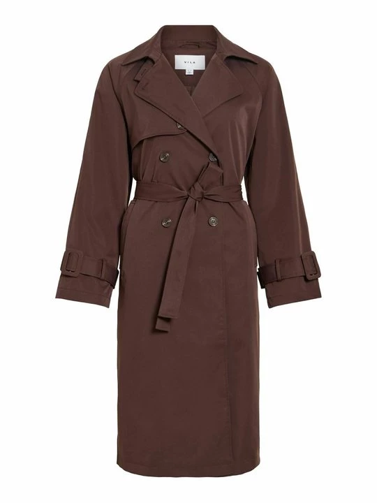 Foto van product Trenchcoat Vila donkerbruin