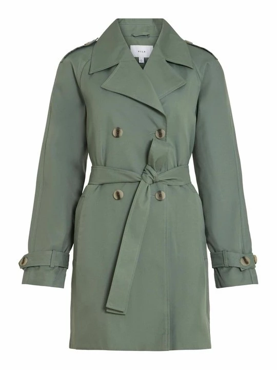 Foto van product Trenchcoat Vila groen gemêleerd