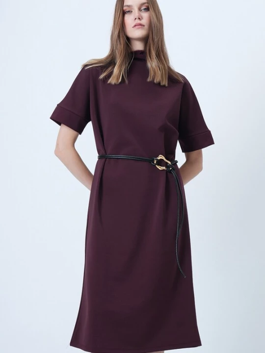 Foto van product Trend Alaçatı Stili Jurk wijnrood