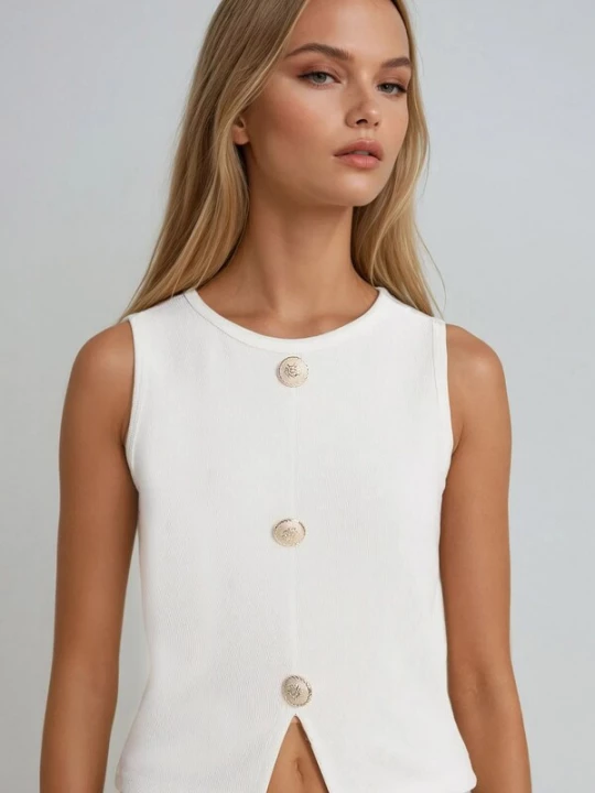 Foto van product Trend Alaçatı Stili Top wit