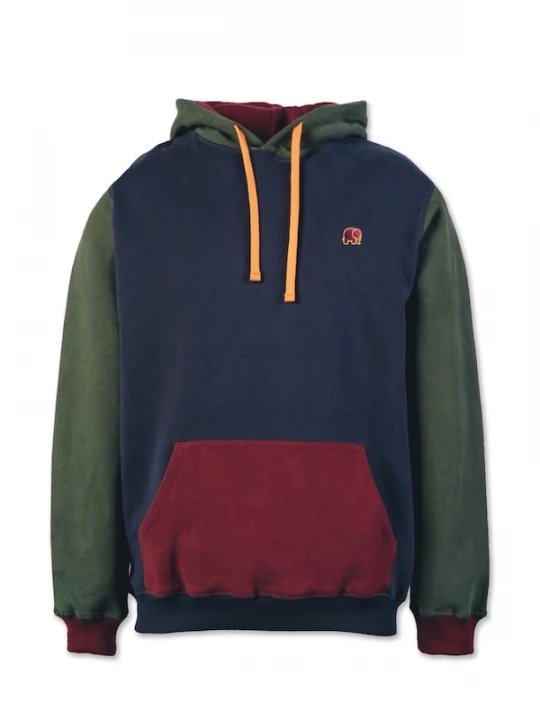 Foto van product Trendsplant Sweatshirt ' COLOR BLOCK ' navy / groen / rood