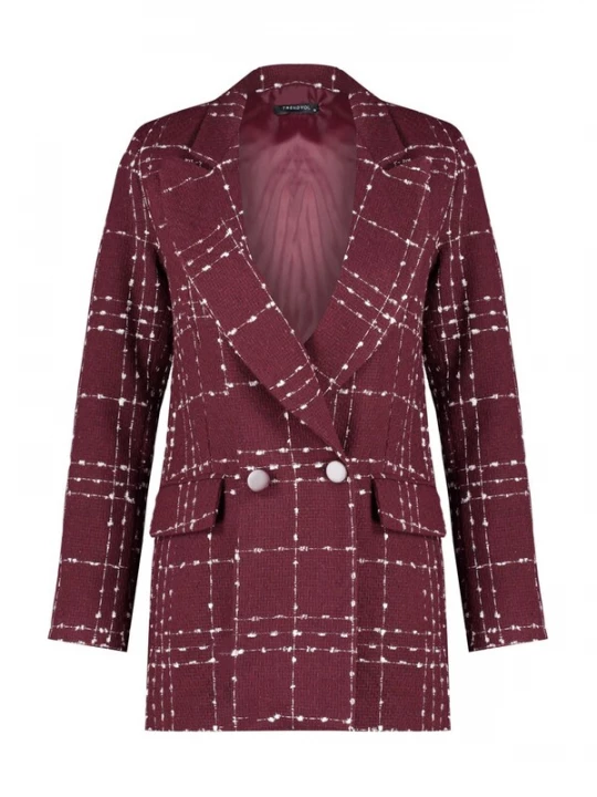 Foto van product Trendyol Blazers wijnrood / wit