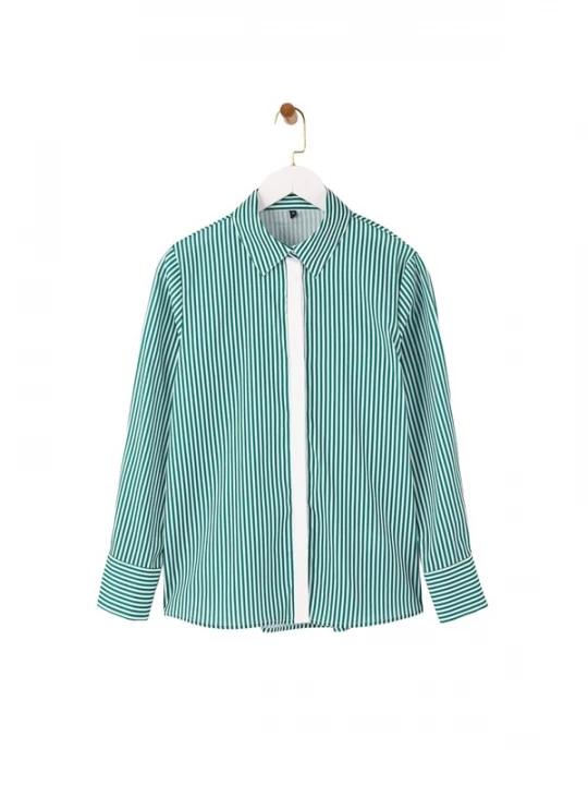 Foto van product Trendyol Blouse smaragd / wit