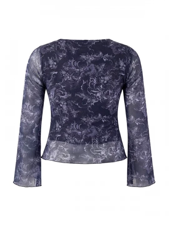 Foto van product Trendyol Curve Blouse duifblauw / donkerblauw