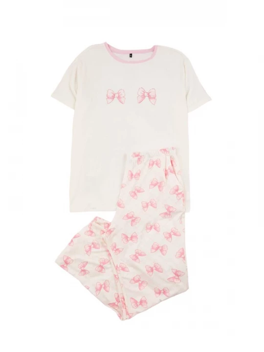 Foto van product Trendyol Curve Pyjama rosa / rosé / wit