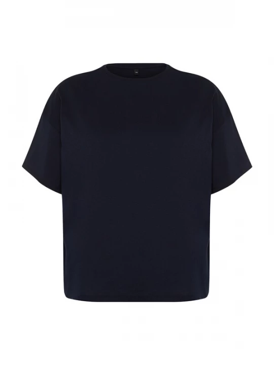 Foto van product Trendyol Curve Shirt donkerblauw / wit