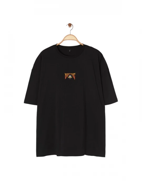 Foto van product Trendyol Curve Shirt hemelsblauw / oranje / donkeroranje / zwart