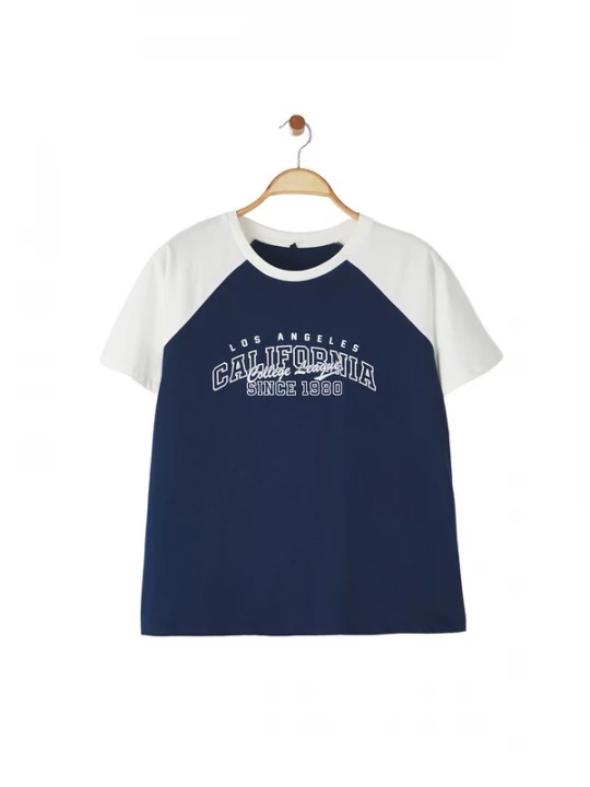 Foto van product Trendyol Curve Shirt navy / wit