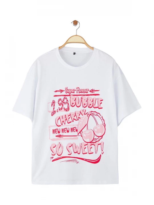 Foto van product Trendyol Curve Shirt rosa / rood / wit