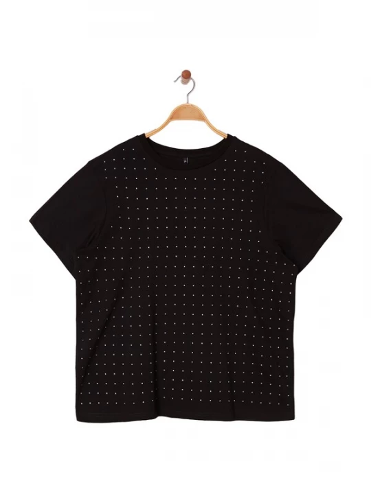 Foto van product Trendyol Curve Shirt zwart / transparant