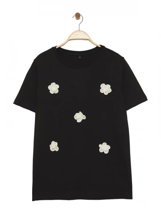Foto van product Trendyol Curve Shirt zwart / wit