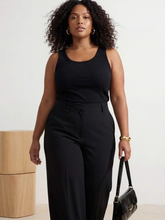 Foto van product Trendyol Curve Top zwart / wit