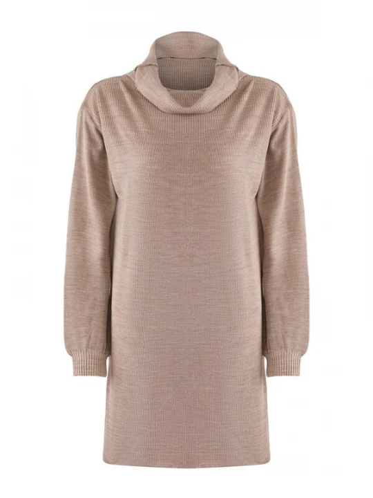 Foto van product Trendyol Gebreide jurk donkerbeige