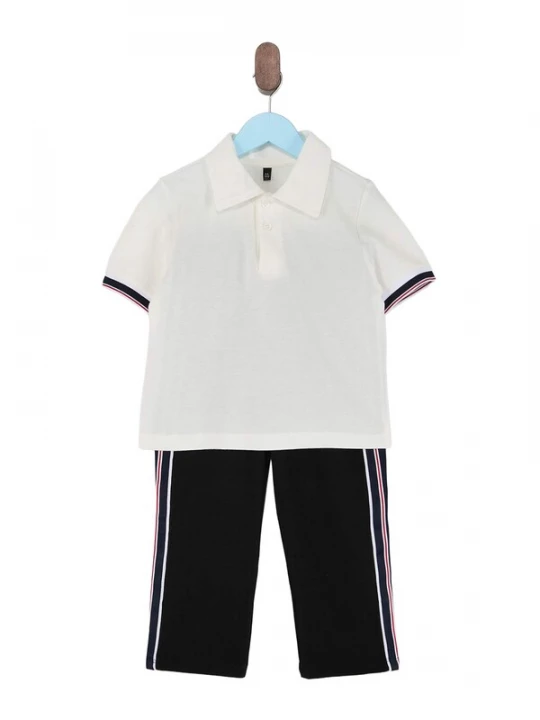 Foto van product Trendyol Joggingpak ecru / zwart