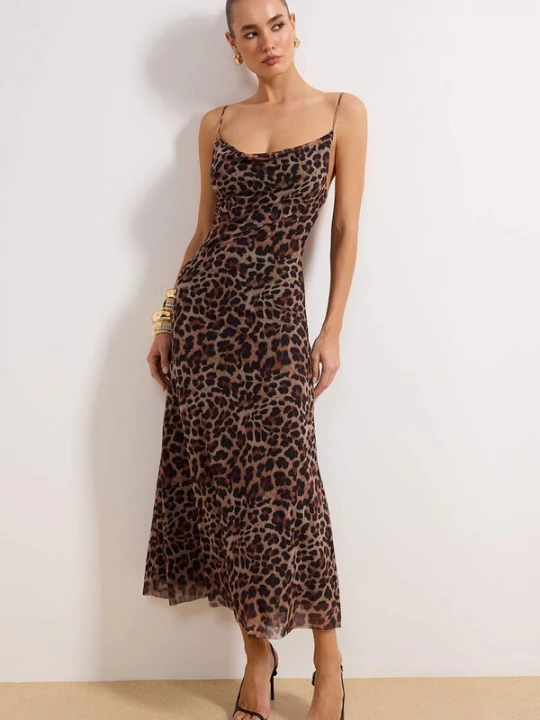 Foto van product Trendyol Jurk beige / bruin / zwart