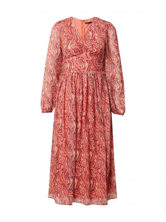 Foto van product Trendyol Jurk beige / donkergrijs / oranje