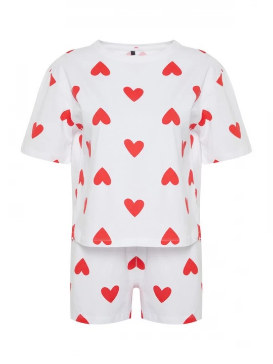 Foto van product Trendyol Korte pyjama rood / wit