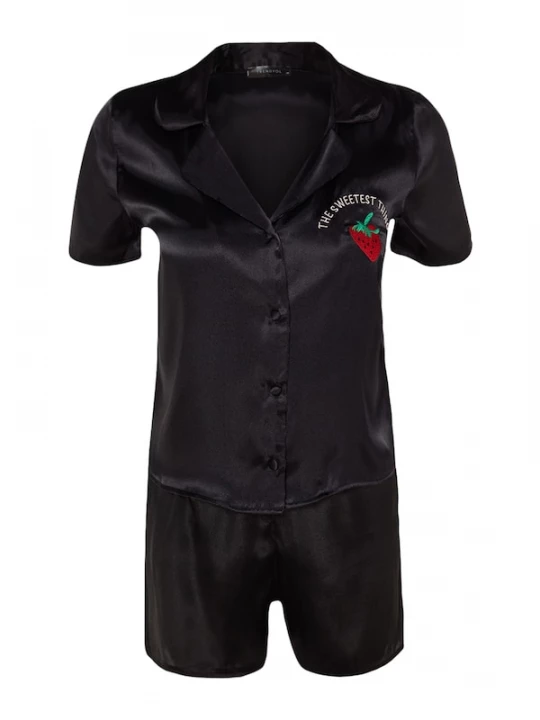 Foto van product Trendyol Korte pyjama rood / zwart / wit
