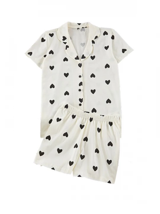Foto van product Trendyol Korte pyjama zwart / wit