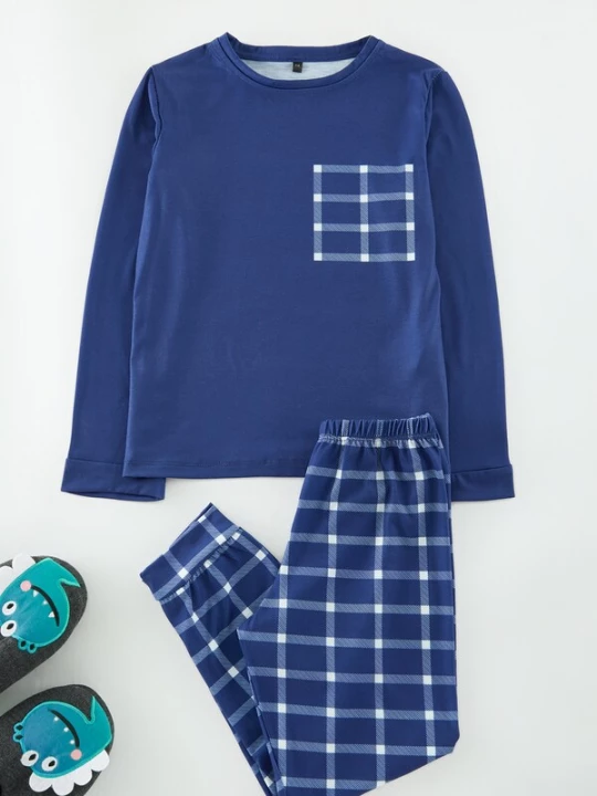 Foto van product Trendyol Nachtkledij blauw / wit