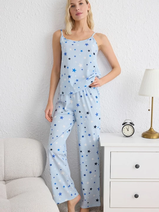 Foto van product Trendyol Pyjama blauw / navy / pastelblauw / wit
