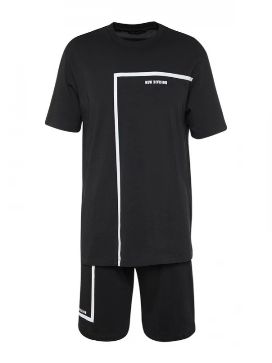 Foto van product Trendyol Pyjama kort zwart / wit