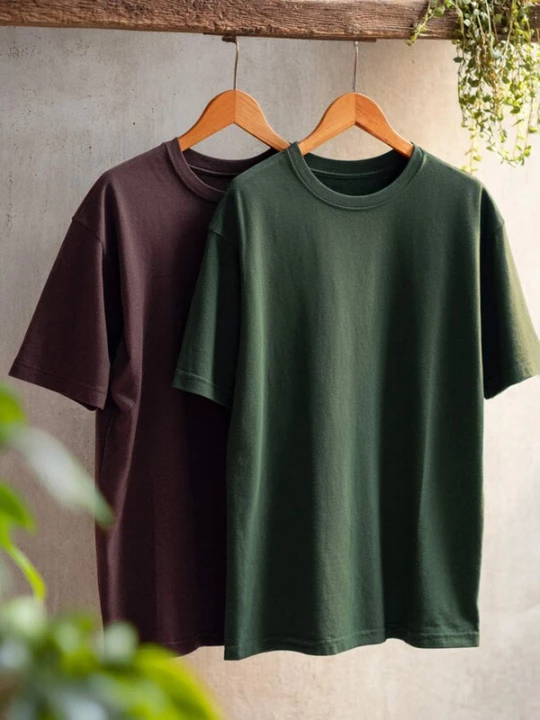 Foto van product Trendyol Shirt chocoladebruin / jade groen