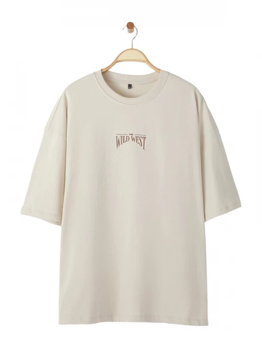Foto van product Trendyol Shirt chocoladebruin / lichtgrijs
