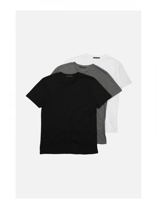 Foto van product Trendyol Shirt donkergrijs / zwart / wit