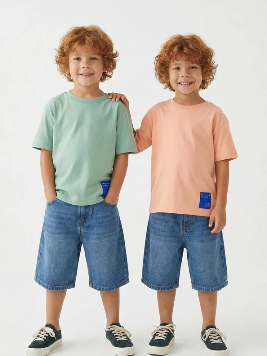 Foto van product Trendyol Shirt mintgroen / abrikoos
