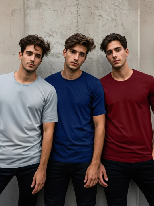 Foto van product Trendyol Shirt navy / pastelblauw / bourgogne