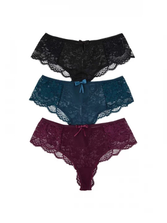 Foto van product Trendyol String donkerblauw / bourgogne / zwart
