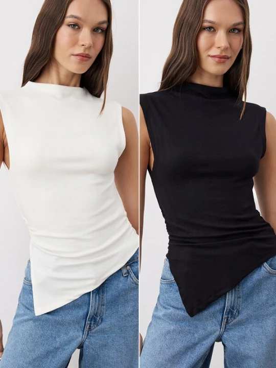 Foto van product Trendyol Top zwart / wit