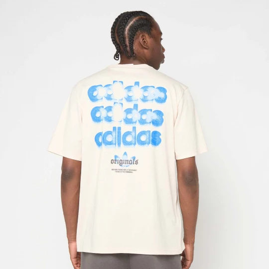 Foto van product Tri-Logo Graphic T-Shirt adidas Originals beżowy