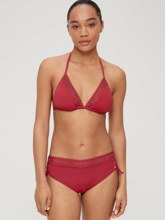 Foto van product Triangelbikinitop met broderie s.Oliver rood