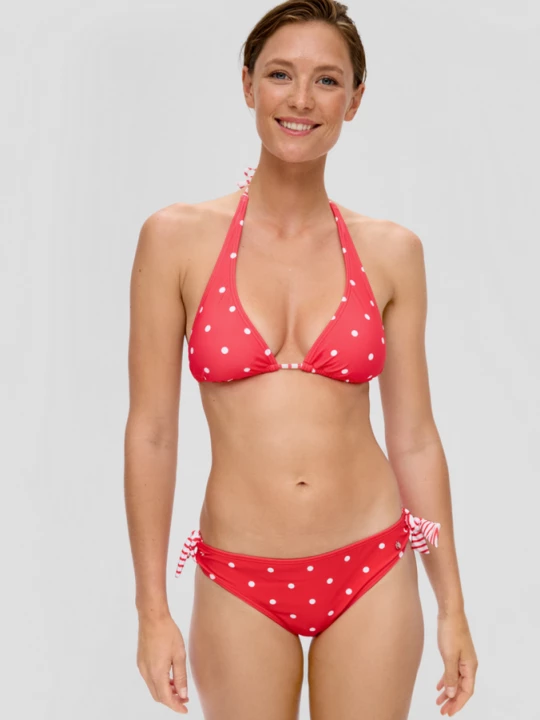 Foto van product Triangelbikinitop met polkadots s.Oliver rood