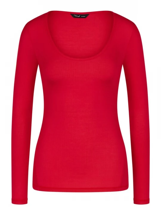 Foto van product TRIUMPH Shirt ' Beauty Layers Top Scoop Neck ' knalrood
