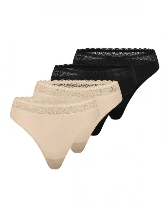 Foto van product TRIUMPH String 'Feel of Modal' beige / zwart