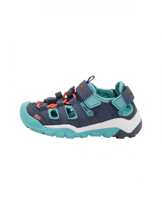 Foto van product TROLLKIDS Open schoenen 'Kristiansand' navy / turquoise / oranje