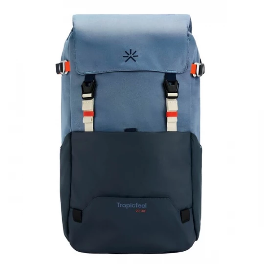 Foto van product Tropicfeel Rugzak 'Shell' marine / smoky blue / oranje / wit
