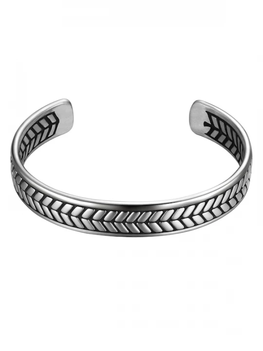Foto van product True Rebels Armband antraciet / zilver