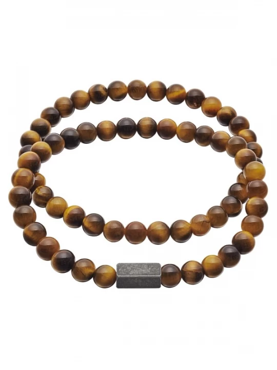 Foto van product True Rebels Armband bruin / zwart