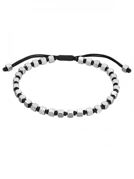 Foto van product True Rebels Armband zwart / zilver