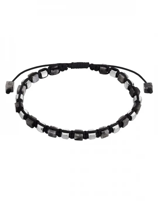 Foto van product True Rebels Armband zwart / zilver