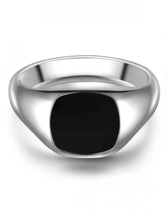 Foto van product True Rebels Ring zwart / zilver