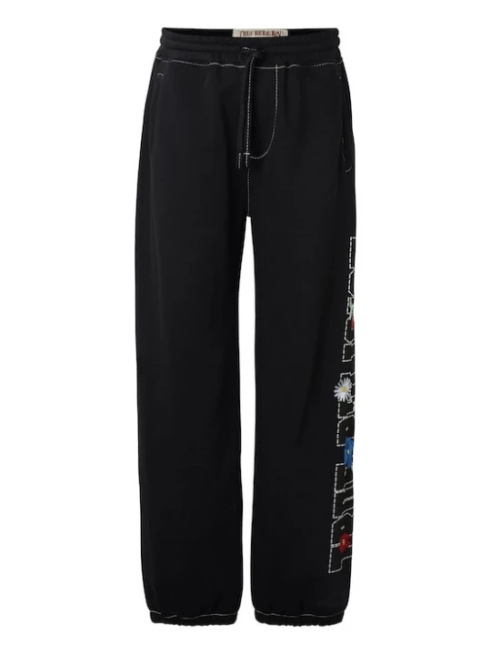 Foto van product True Religion Broek kobaltblauw / kersrood / zwart / wit