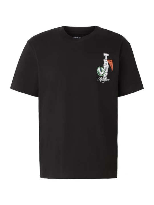 Foto van product True Religion Shirt groen / oranje / zwart / wit