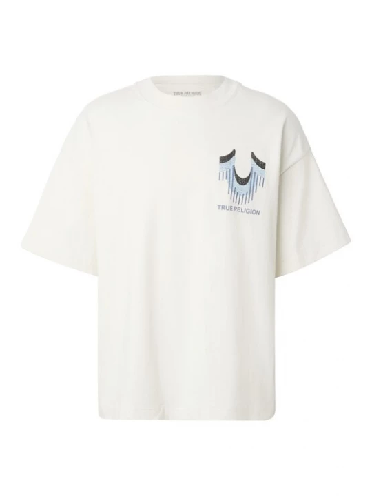 Foto van product True Religion Shirt hemelsblauw / zwart / wit