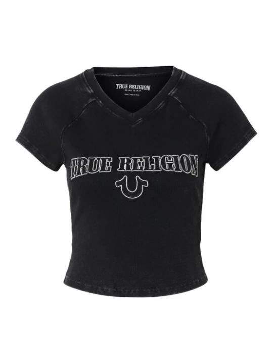 Foto van product True Religion Shirt lichtgrijs / zwart