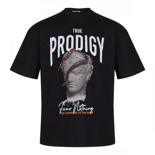 Foto van product trueprodigy Shirt 'Jamie' grijs / rood / zwart